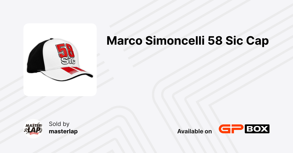 Marco Simoncelli #58 MotoGP Sticker - White Vinyl Decal For Car, Helmet, Window